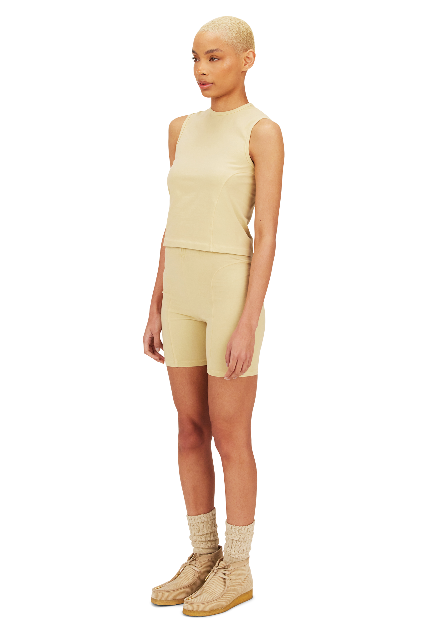 Fitted Sleeveless Top / Sand